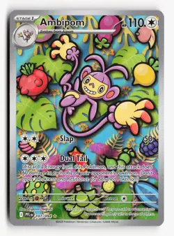 Ambipom 107/094 PFL ME02: Phantasmal Flames Pokemon TCG Illustration Rare - Image 1