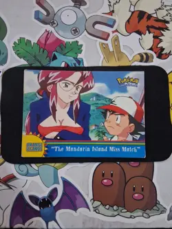 The Mandarin Island Miss Match OR16 Topps Pokemon Series TV Animation Blue MP/HP - Image 1