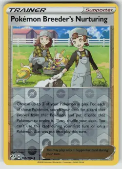 Pokemon Breeder's Nurturing 166/189 Darkness Ablaze Pokemon Reverse Holo NM - Image 1