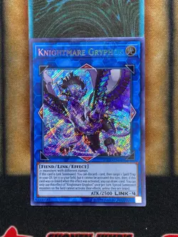 Yugioh Knightmare Gryphon FLOD-EN048 Secret Rare NM - Image 1