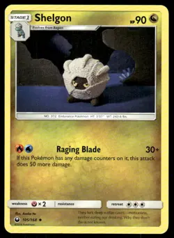 Shelgon 105/168 Uncommon Celestial Storm Pokemon Near Mint - Image 1