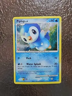 Pokemon TCG Piplup Holo Black Star Promo DP03 Diamond & Pearl 2007 - Image 1