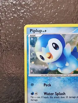 Pokemon TCG Piplup Holo Black Star Promo DP03 Diamond & Pearl 2007 - Image 5