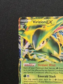 Virizion EX 9/101 Ultra Rare Holo 2013 Black & White Plasma Blast Pokemon LP - Image 3
