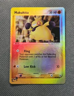 Makuhita 57/109 Reverse Holo EX Ruby & Sapphire Pokemon e-Reader 2003 - Image 3