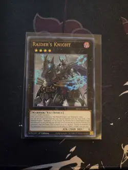YUGIOH RAIDERS KNIGHT MP21-EN190 RARE 1ST ED NM - Image 1