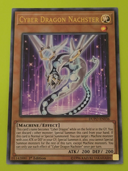 Yu-Gi-Oh Cyber Dragon Nachster Ultra Rare 1st Edition DUPO-EN036 Nm - Image 1