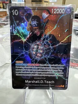 Marshall D. Teach Alt Art OP09-093 ENGLISH SR Emperors ONE PIECE Card TCG NM - Image 1