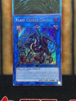 Yugioh Flash Charge Dragon BLRR-EN045 Secret Rare 1st Ed NM - Image 1