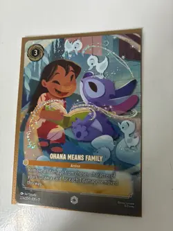 Ohana Means Family Enchanted 222/204 Disney Lorcana Pack Fresh Never Played - Image 3