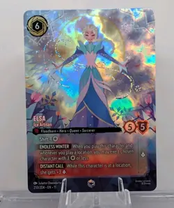 Disney Lorcana Winterspell Elsa Ice Artisan Enchanted Holo 233/204 - Image 1