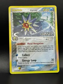 Pokemon TCG Starmie EX Delta Species Reverse Holo Card 15/113 Stamped - Image 1