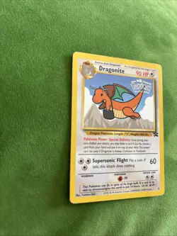 Pokemon The First Movie promo card - Dragonite - #5 WoTC Black Star Promo DMG - Image 3