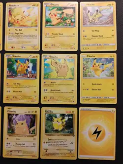 Pikachu Mixed Pokemon 15 Card Lot No Duplicates LP/MP Non Holo Vintage - Image 3