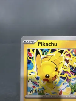 Pikachu 2025 World Championship SVP 225 Promo Card Winner's Edition NM - Image 2