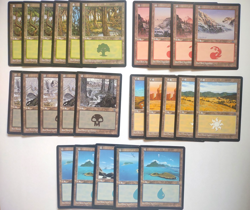 MTG Portal & Portal Second Age Basic Land Lot 25+ Cards Vintage Black Border Mag - Image 1