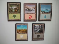 MTG Portal & Portal Second Age Basic Land Lot 25+ Cards Vintage Black Border Mag - Image 4