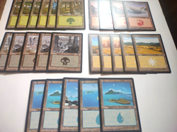 MTG Portal & Portal Second Age Basic Land Lot 25+ Cards Vintage Black Border Mag - Image 5
