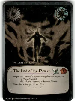 Naruto CCG card: The End of the Demon M-052 Super Unlimited Foil - LP 2002 - Image 1