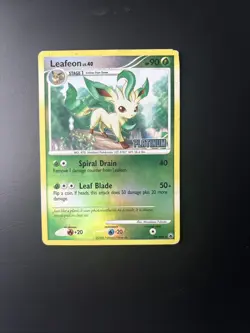 PokÃ©mon TCG Leafeon 24/100 Reverse Holo Majestic Dawn Platinum Stamped Card LP - Image 1
