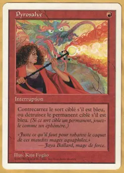 Pyroblast - French (Fifth Edition Core Set, 1997) NM MTG 5th Foreign - Image 1