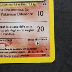 Houndour 5/75 Neo Discovery Holo Card Pokemon Card ITA - Image 5