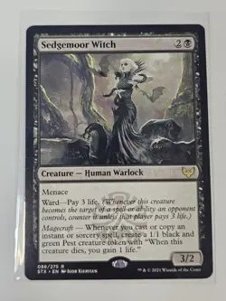 Mtg - Sedgemoor Witch - Strixhaven: School of Mages - Rare - #86 - NM - Image 1