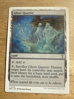 Ghost Quarter White Border Mystery Booster 2 MTG Magic Card - Image 1