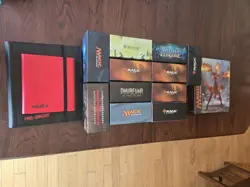 11 MTG Empty Bundle Boxes And 4 Binders. Mtg/Tcg Card Storage - Image 1