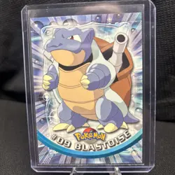 1999 Topps BLASTOISE TV Animation Edition Card #09 Pokemon TCG Black Logo - Image 1