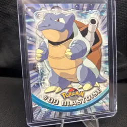 1999 Topps BLASTOISE TV Animation Edition Card #09 Pokemon TCG Black Logo - Image 2