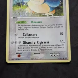 Snorlax 15/112 Rosso Fuoco Verde Foglia Holo Card Pokemon Card ITA - Image 3