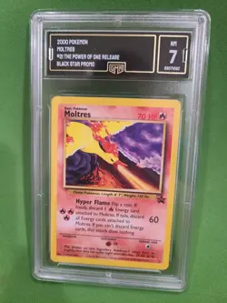 GMA 7 NM Moltres #21 The Power of One Black Star Promo 2000 Pokemon Card - Image 1