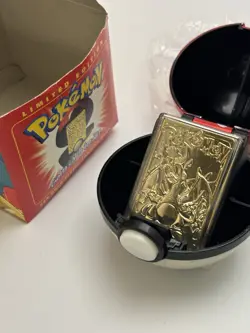 Pokemon 23kt Gold-plated Card W. COA Burger King Red Box Charizard JUST Unsealed - Image 2