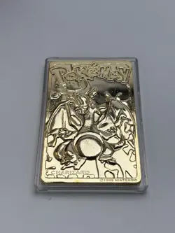 Pokemon 23kt Gold-plated Card W. COA Burger King Red Box Charizard JUST Unsealed - Image 4