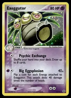 Exeggutor 5/112 FireRed & LeafGreen Rare Holo Pokemon - Image 1