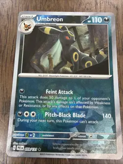 Umbreon (Master Ball Pattern) 059/131 Pokemon Prismatic Evolutions - Image 2