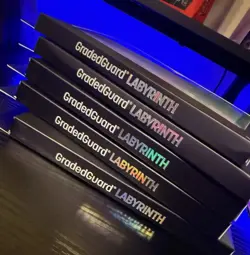 2x PSA AND 3x BGS GradedGuard Labyrinth Card Protector Limited Edition In Hand - Image 1