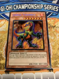 Yugioh Jurrac Tyrannus HA02-EN038 1st Edition NM - Image 1