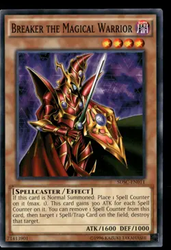 Breaker the Magical Warrior SDSC-EN011 Yu-Gi-Oh Unlimited NM - Image 1