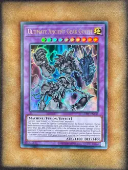 Yugioh Ultimate Ancient Gear Golem LODT-EN043 Ultra Rare 2024 Print NM - Image 1