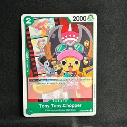 Tony Tony.Chopper op02-034 UC, (manga art by Eiichiro Oda) One Piece card, 1st e - Image 1