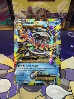 Pokemon TCG M Glalie EX 35/162 Mega Full Art Holo Card - Image 1