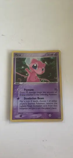 Pokemon Mew 09/53 Wotc Promo Holo 50HP Psywave Basic Card 2006 English - Image 1