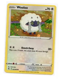 Wooloo (Cosmos Holo) 222/264 Promo Holo Pokemon Promo Card LP - Image 1