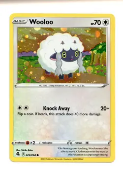 Wooloo (Cosmos Holo) 222/264 Promo Holo Pokemon Promo Cards MP - Image 1