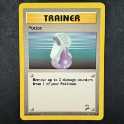 Pokemon TCG Potion Base Set 2 122/130 Unlimited Common WOTC Card 3 - Image 1
