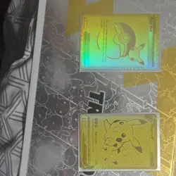 Pokemon Pikachu V & Poke Ball Holo Card - Image 1
