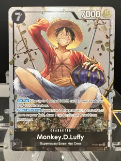 P-075 Monkey.D.Luffy Promo Card TS-02 Tin Set 02 ENGLISH - Image 1