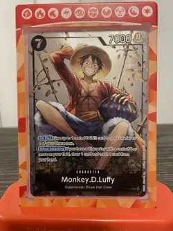Bandai One Piece Card Game Monkey.D.Luffy P-075 Character Foil English -Promo - Image 2